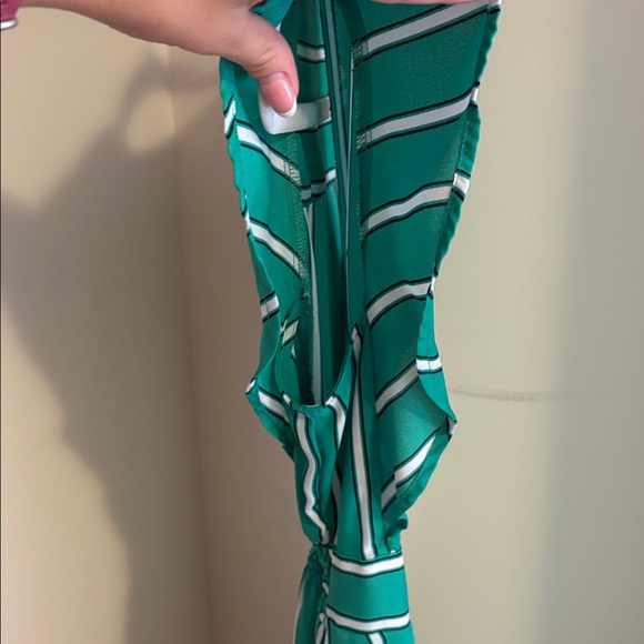 Monteau | Emerald Striped Dress - Picture 5 of 6